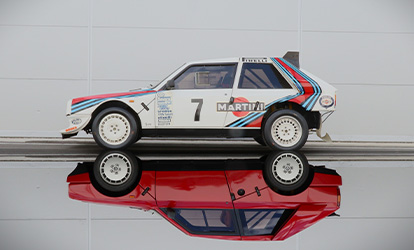 PHOTO A.038743 LANCIA DELTA S4 TOIVONEN-CRESTO RALLYE MONTE CARLO 1986